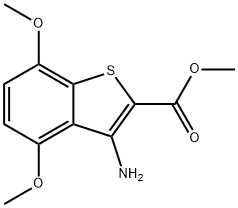 Methyl 3-amino-4,7-dimethoxybenzo[b]thiophene-2-carboxylate Structure