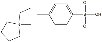 1-Ethyl-1-methylpyrrolidine p-Toluenesulfonate
 Structure