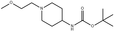 tert-butyl 1-(2-methoxyethyl)piperidin-4-ylcarbamate Structure