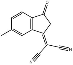 2-(6-methyl-3-oxo-2,3-dihydro-1H-inden-1-ylidene)malononitrile 구조식 이미지