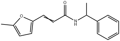 (2E)-3-(5-methylfuran-2-yl)-N-(1-phenylethyl)prop-2-enamide Structure