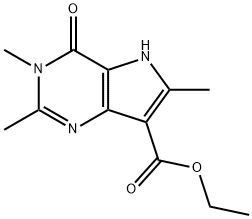 Ethyl 2,3,6-trimethyl-4-oxo-4,5-dihydro-3H-pyrrolo[3,2-d]pyrimidine-7-carboxylate Structure