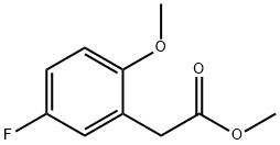 (5-Fluoro-2-methoxy-phenyl)-acetic acid methyl ester 구조식 이미지