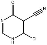 6-chloro-4-oxo-1,4-dihydropyrimidine-5-carbonitrile Structure