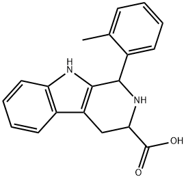 (3S)-1-(2-Methylphenyl)-1H,2H,3H,4H,9H-pyrido[3,4-b]indole-3-carboxylic acid 구조식 이미지