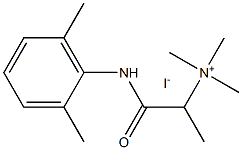 Trimethyl[1-(2,6-xylylcarbamoyl)ethyl]ammonium iodide Structure