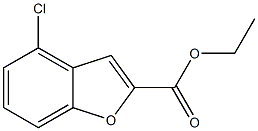 4-Chloro-benzofuran-2-carboxylic acid ethyl ester Structure