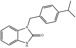 1,3-Dihydro-1-[[4-(1-methylethyl)phenyl]methyl]-2H-benzimidazol-2-one Structure