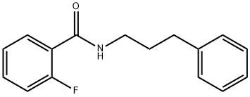 2-fluoro-N-(3-phenylpropyl)benzamide 구조식 이미지