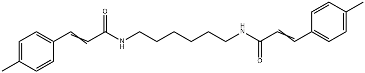 (2E,2'E)-N,N'-hexane-1,6-diylbis[3-(4-methylphenyl)prop-2-enamide] 구조식 이미지