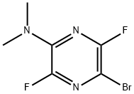 5-Bromo-3,6-difluoro-N,N-dimethylpyrazin-2-amine 구조식 이미지