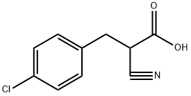 3-(4-Chlorophenyl)-2-cyanopropionic Acid 구조식 이미지