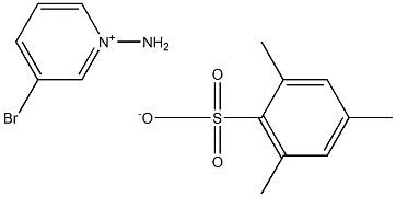 1-amino-3-bromopyridin-1-ium 2,4,6-trimethylbenzene-1-sulfonate Structure
