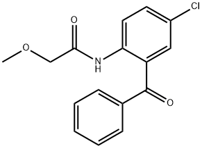 N-[4-chloro-2-(phenylcarbonyl)phenyl]-2-methoxyacetamide 구조식 이미지