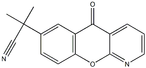 2-methyl-2-(5-oxo-5H-chromeno[2,3-b]pyridin-7-yl)propanenitrile Structure