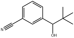 3-(1-Hydroxy-2,2-dimethylpropyl)benzonitrile 구조식 이미지