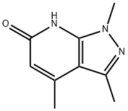 1,3,4-trimethyl-1H-pyrazolo[3,4-b]pyridin-6-ol 구조식 이미지