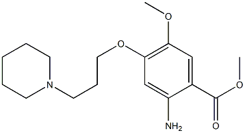methyl 2-amino-5-methoxy-4-
(3-(piperidin-1-yl)propoxy)benzoate 구조식 이미지