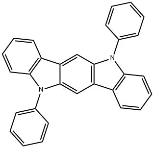 인돌로[3,2-b]카르바졸,5,11-디히드로-5,11-디페닐- 구조식 이미지