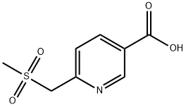 6-((Methylsulfonyl)Methyl)Nicotinic Acid Hydrochloride Structure