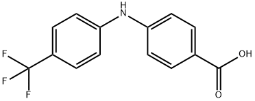 4-((4-(Trifluoromethyl)phenyl)amino)benzoic acid Structure