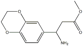 methyl 3-amino-3-(2,3-dihydrobenzo[b][1,4]dioxin-6-yl)propanoate 구조식 이미지