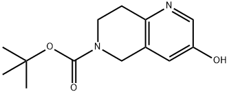 tert-butyl 3-hydroxy-7,8-dihydro-1,6-naphthyridine-6(5H)-carboxylate Structure