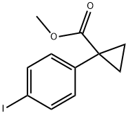 Cyclopropanecarboxylic acid, 1-(4-iodophenyl)-, methyl ester
 Structure
