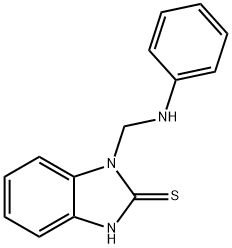 1-ANILINOMETHYL-2(3H)-BENZIMIDAZOLETHIONE 구조식 이미지