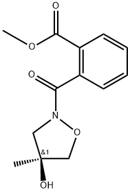 (S)-methyl 2-(4-hydroxy-4-methylisoxazolidine-2-carbonyl)benzoate Structure