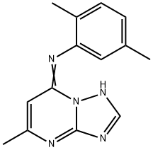 (E)-2,5-dimethyl-N-(5-methyl-[1,2,4]triazolo[1,5-a]pyrimidin-7(1H)-ylidene)aniline Structure