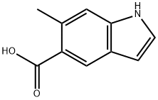 6-methyl-1H-indole-5-carboxylic acid 구조식 이미지