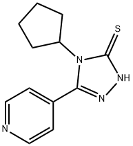 4-cyclopentyl-5-(4-pyridinyl)-4H-1,2,4-triazole-3-thiol Structure