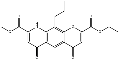 2-ethyl 8-methyl 4,6-dioxo-10-propyl-6,9-dihydro-4H-pyrano[3,2-g]quinoline-2,8-dicarboxylate(WXG02119) 구조식 이미지