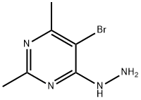 5-Bromo-4-hydrazinyl-2,6-dimethylpyrimidine 구조식 이미지