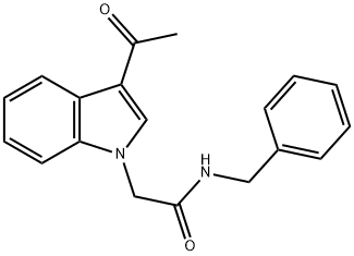2-(3-acetyl-1H-indol-1-yl)-N-benzylacetamide 구조식 이미지