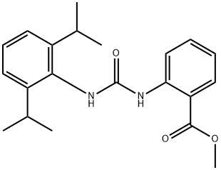 methyl 2-(3-(2,6-diisopropylphenyl)ureido)benzoate Structure