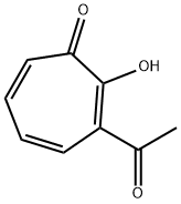 2,4,6-Cycloheptatrien-1-one, 3-acetyl-2-hydroxy-
 Structure