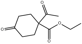 에틸1-아세틸-4-옥소시클로헥산-1-카르복실레이트 구조식 이미지