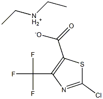 Diethylammonium 2-chloro-4-(trifluoromethyl)thiazole-5-carboxylate 구조식 이미지