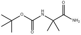 tert-Butyl (1-amino-2-methyl-1-oxopropan-2-yl)carbamate Structure