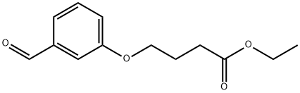 Butanoic acid, 4-(3-formylphenoxy)-, ethyl ester 구조식 이미지