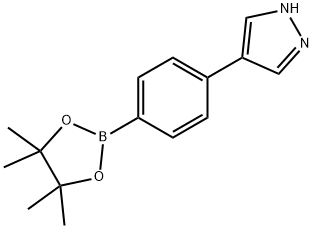 4-(4-(4,4,5,5-Tetramethyl-1,3,2-dioxaborolan-2-yl)phenyl)-1h-pyrazole Structure