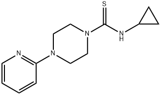 N-cyclopropyl-4-(pyridin-2-yl)piperazine-1-carbothioamide Structure