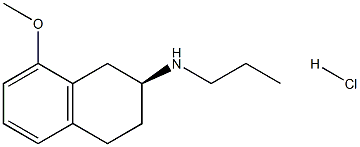 (S)-8-methoxy-N-propyl-2-aminotetraline hydrochloride Structure