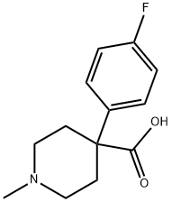 4-(4-Fluorophenyl)-1-methylpiperidine-4-carboxylic acid Structure