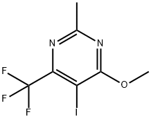 5-Iodo-4-methoxy-2-methyl-6-(trifluoromethyl)pyrimidine Structure