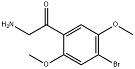 2-amino-1-(4-bromo-2,5-dimethoxyphenyl)ethanone Structure
