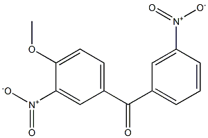 (4-Methoxy-3-nitrophenyl)(3-nitrophenyl)methanone 구조식 이미지