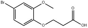 3-(4-Bromo-2-methoxyphenoxy)propanoic acid Structure